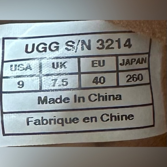 UGG Josie Tan Brown Suede Leather Knee High Boots Style 3214 Size 9 - Picture 10 of 12